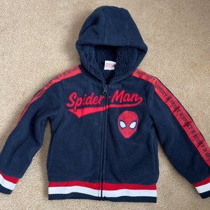 Marvel Spider-Man‎ Spidey Graphic Fleece Boys 3T Zip up Varsity Jacket Hoodie